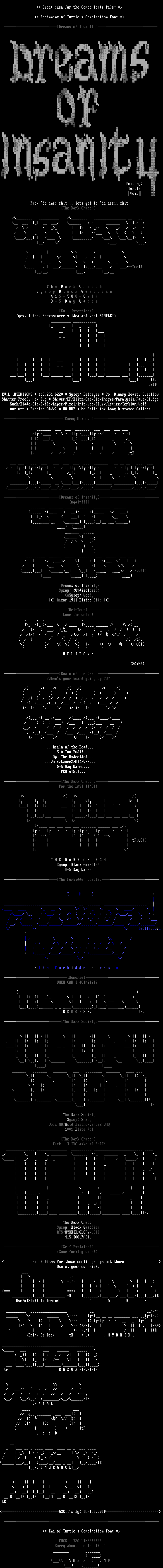 Combination Font #1 by Turtle