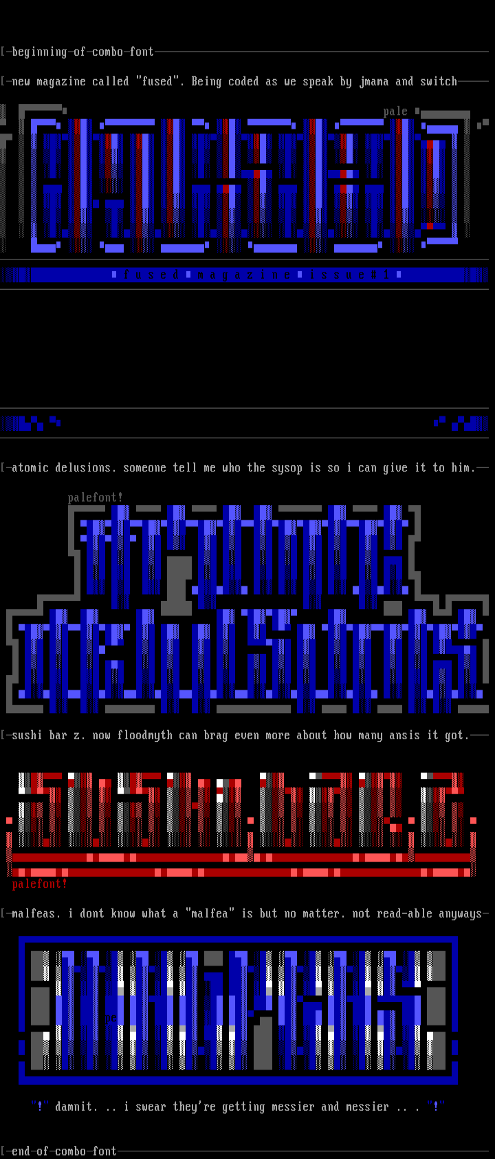 Combination Fonts by Pale