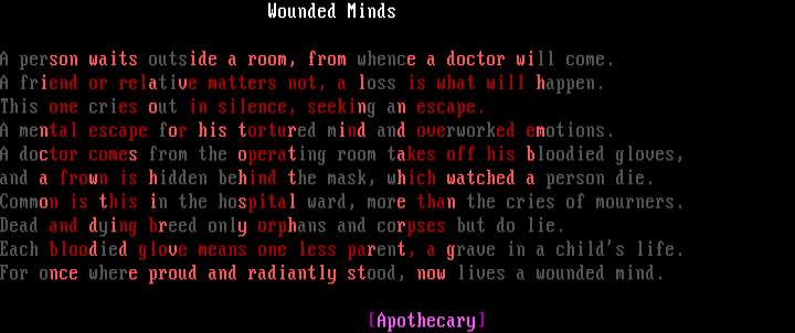 Wounded Minds by Apothecary