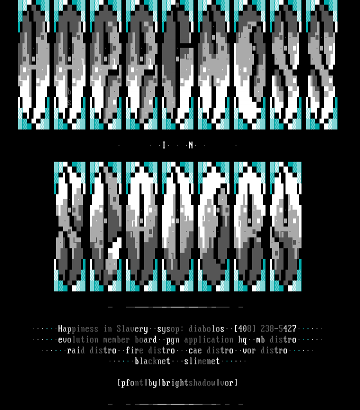 Happiness in Slavery (logo) by Bright Shadow