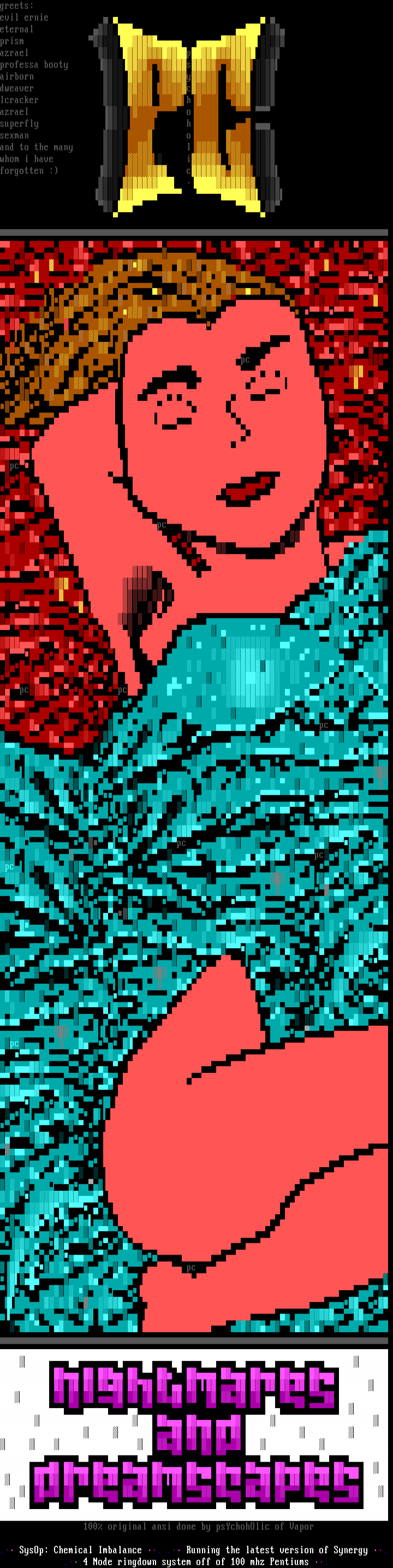 Nightmares And Dreamscapes Ansi by psYchohOlic
