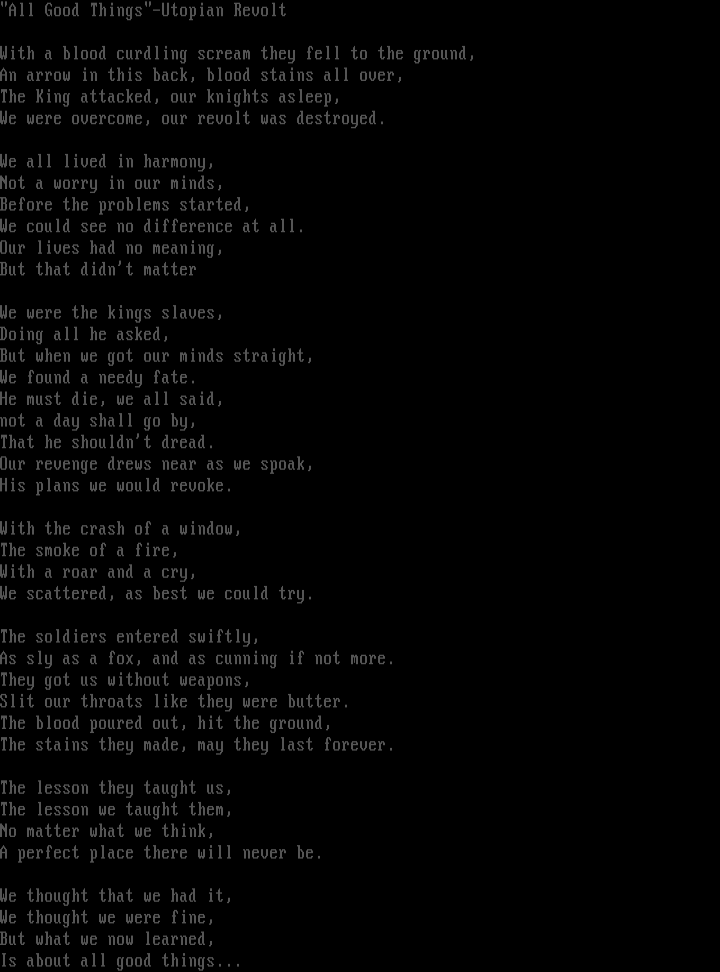 Utopian Revolt - All Good Things by Destro