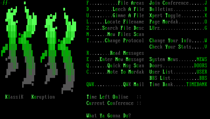 KlassiK Koruption Menu by fear factory