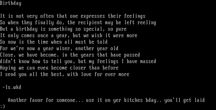 Birthday by Luke Skywalker