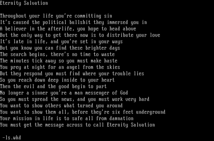 Eternity Salvation by Luke Skywalker