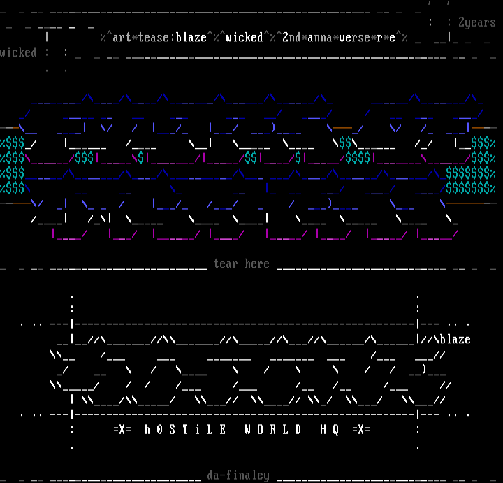 wicked ascii supremacy by blaze