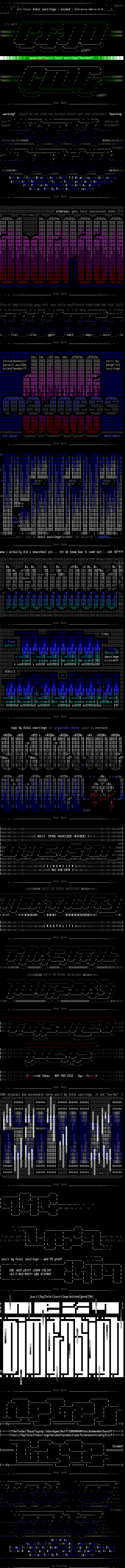 wicked ascii supremacy by fatal sacrilege