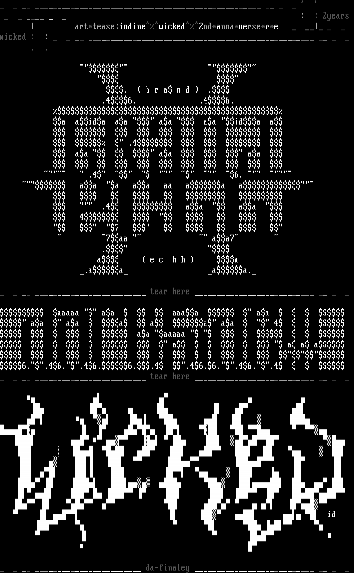 wicked ascii supremacy by iodine
