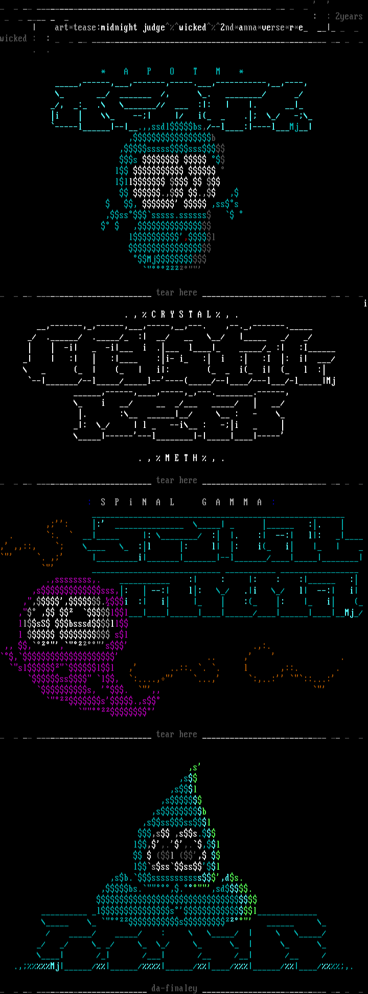 wicked ascii supremacy by midnight judge