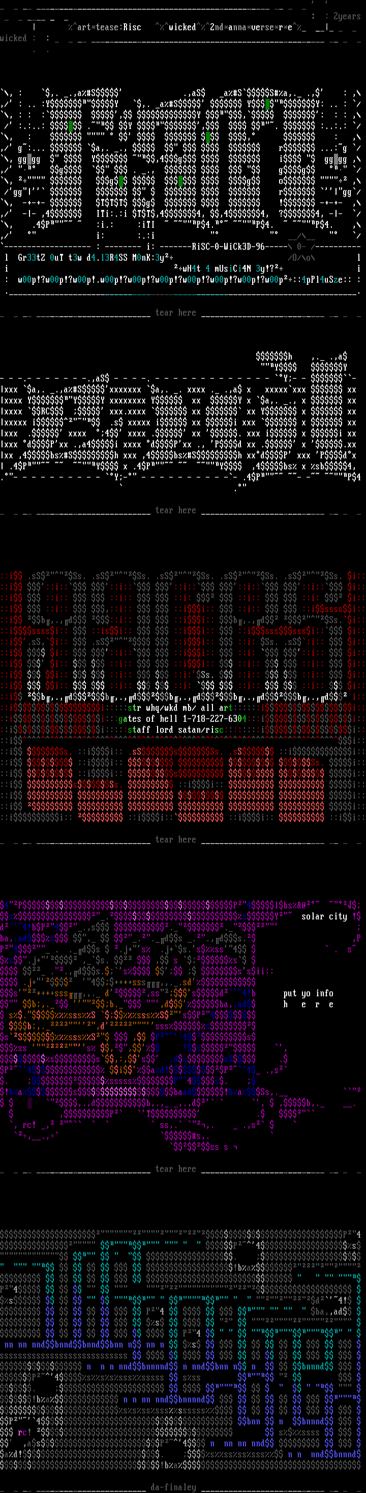 wicked ascii supremacy by risc