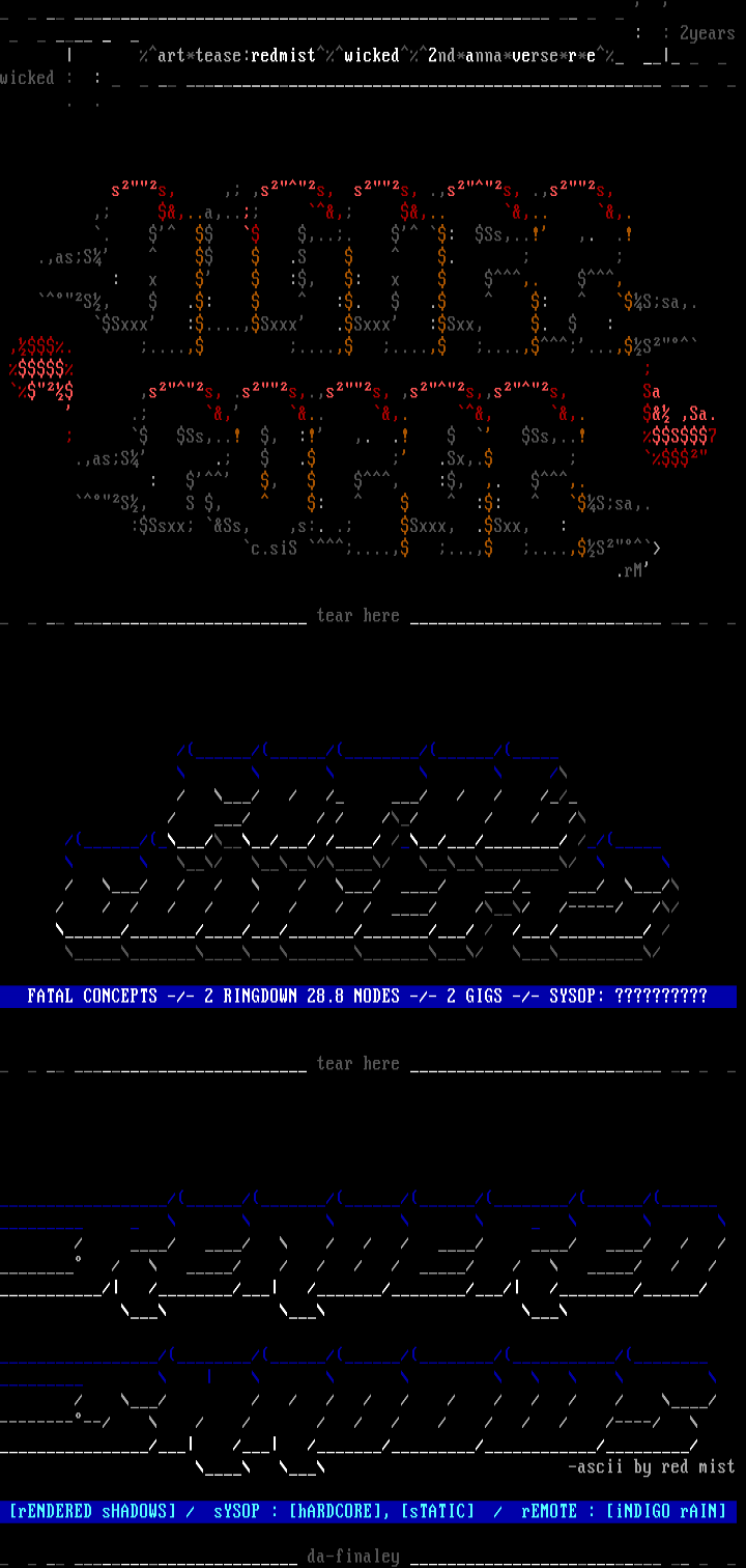 wicked ascii supremacy by red mist