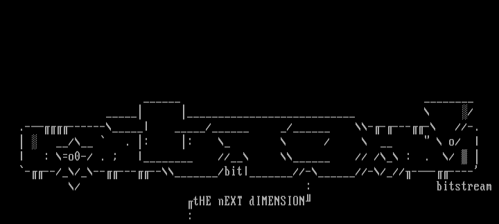 The Next Dimension by BitStream