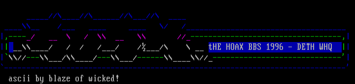 The Hoax BBS by Blaze