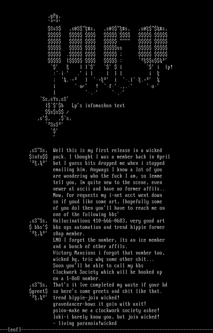Info File by Living Paranoia