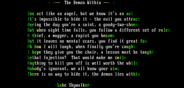 The Demon Within by Luke Skywalker