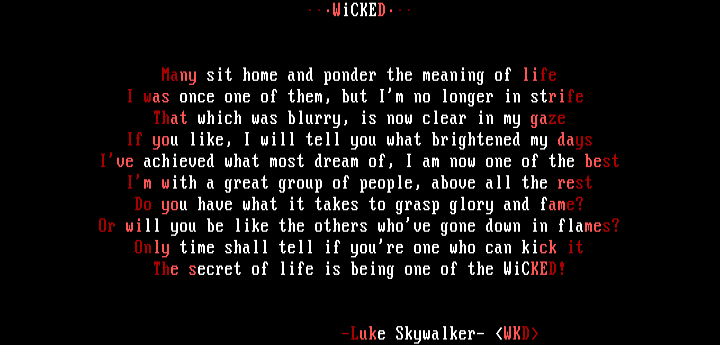 WiCKED by Luke Skywalker