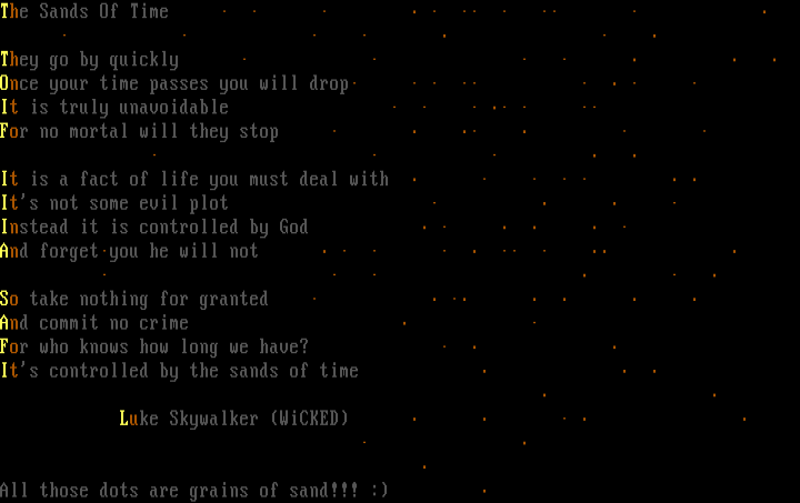 The Sands of Time by Luke Skywalker