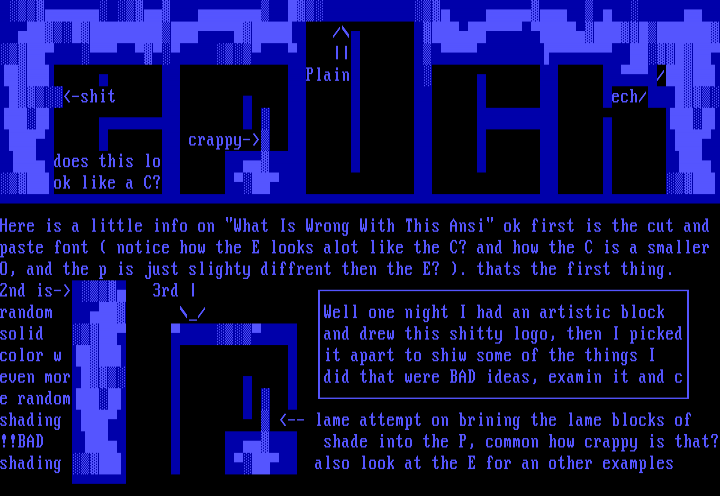 How not to make an ansi by Shypht