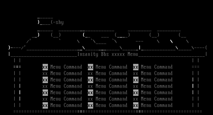 Insanity menu by Shypht