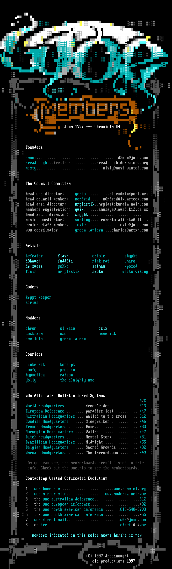 ChronicsIV / June Memberlist by dreadnought