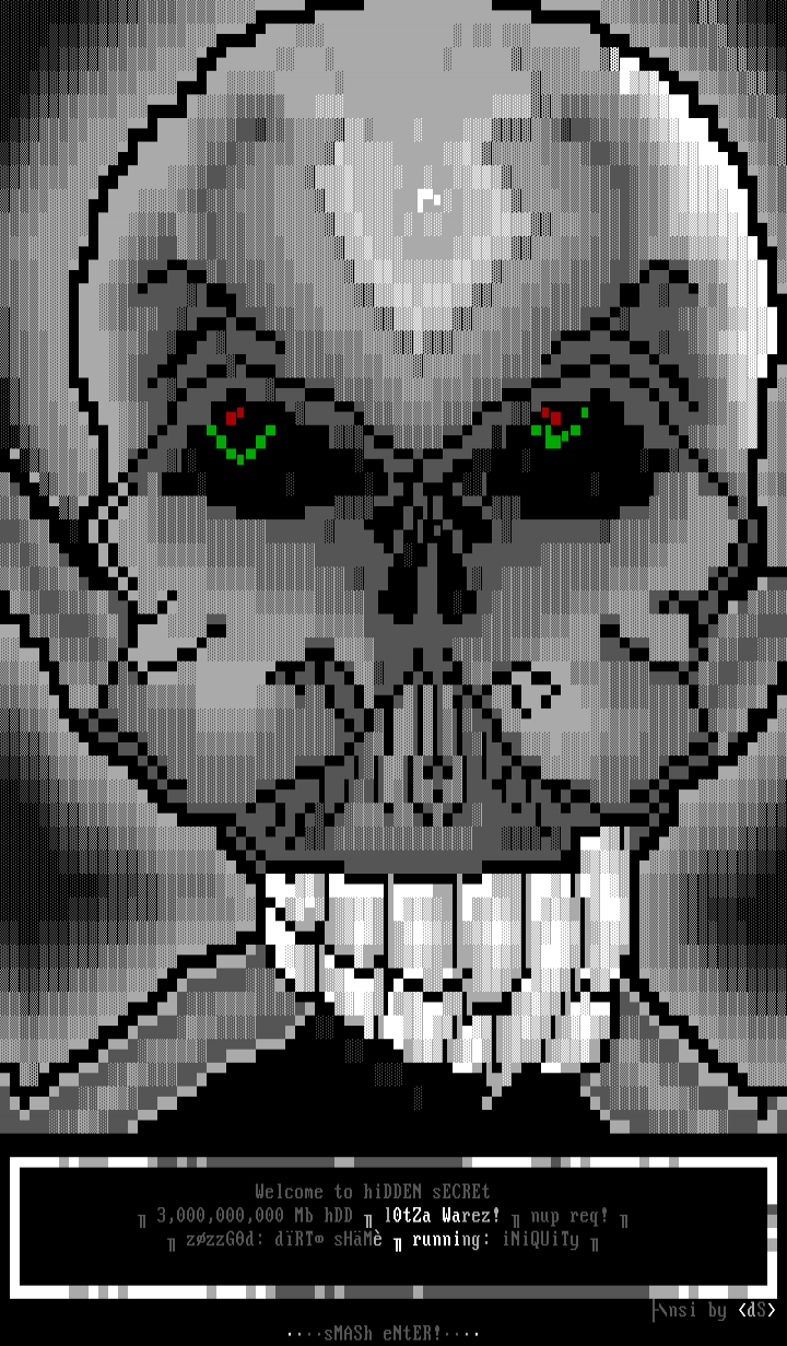 Scull ansi by dS!