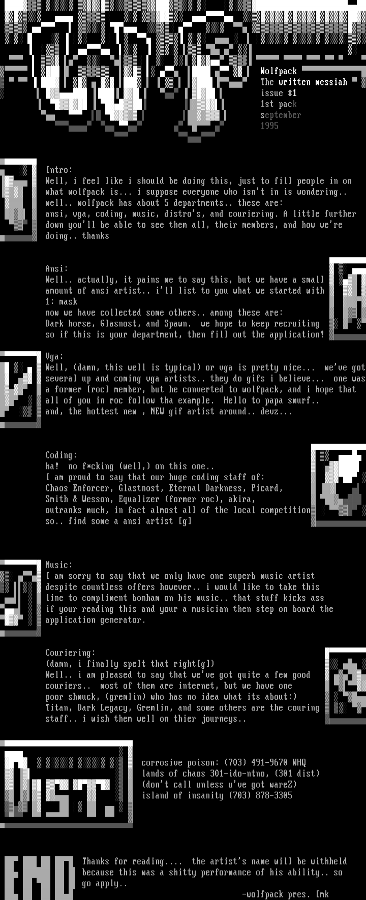 wolfpack written info by mask