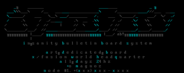 Insanity BBS Promotional by Acid Brain