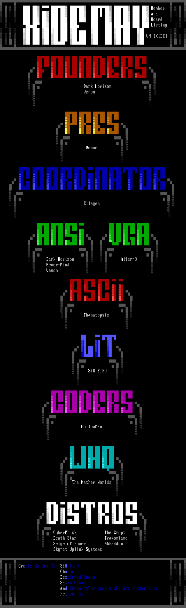 XiDE Member List - May by Venom