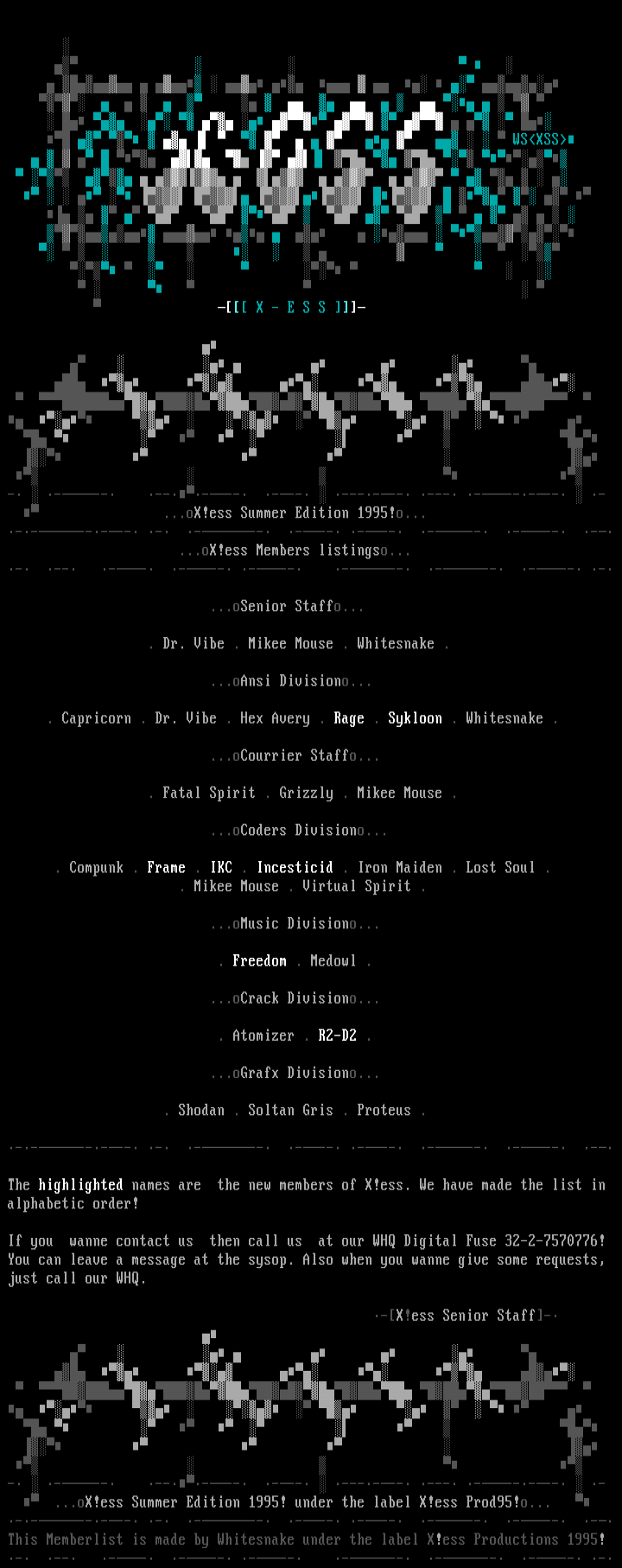 Members List Of X!ess by Whitesnake