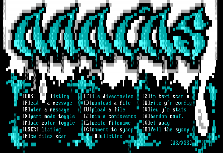 Main Menu For Anaias BBS by Whitesnake