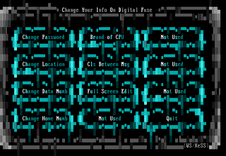 Personal Info Menu by Whitesnake
