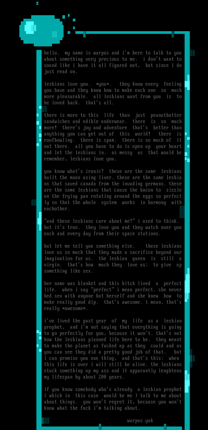 a lil' message from wa by warpus